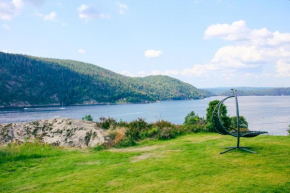 Modern cabin with a panoramic view of the Oslo Fjord